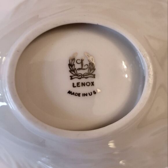 Vtg Mint w/Tags Lenox USA Ivory Porcelain 24K Gold Trim Dove Shaped Trinket Dish - Picture 6 of 6